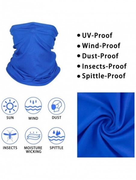 Balaclavas Cycling Scarf UV Dust Protection Face Cover Breathable Elastic Neck Gaiter(4 pcs) - CJ196WKKUXN $15.39