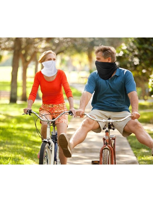 Balaclavas Cycling Scarf UV Dust Protection Face Cover Breathable Elastic Neck Gaiter(4 pcs) - CJ196WKKUXN $15.39