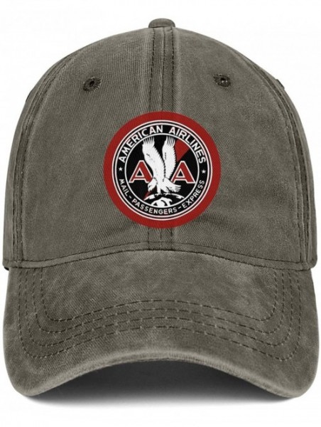 Baseball Caps Unisex American Airlines Old Logos Hat Adjustable Fitted Dad Baseball Cap Trucker Hat Cowboy Hat - Brown-6 - CP...