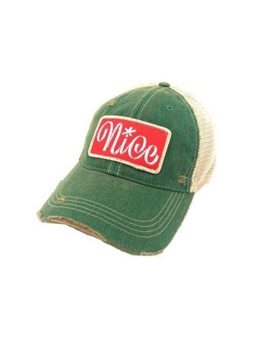 Baseball Caps Nice Patch on Baseball Hat - Green - CZ18ZG5YXAW $40.95