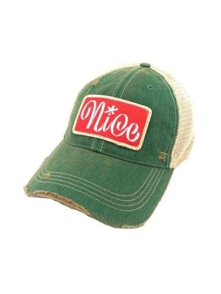 Baseball Caps Nice Patch on Baseball Hat - Green - CZ18ZG5YXAW $40.95