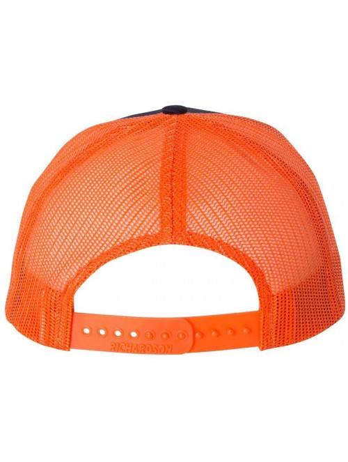 Baseball Caps Snapback Trucker Cap - 112 - Navy/Orange - C411OSP0P8H $14.20