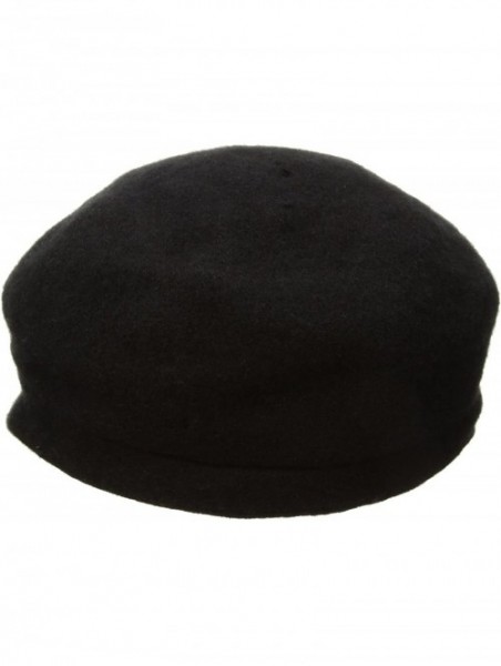 Newsboy Caps Women's Crystal Cap Wool with Rhinstone Broach - Black - CJ17YZHLY3Q $38.39