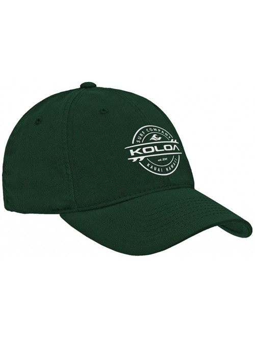 Baseball Caps Old School Curved Bill Solid Snapback Hats - Dark Green With White Embroidered Logo - C417WX8GCHK $23.27