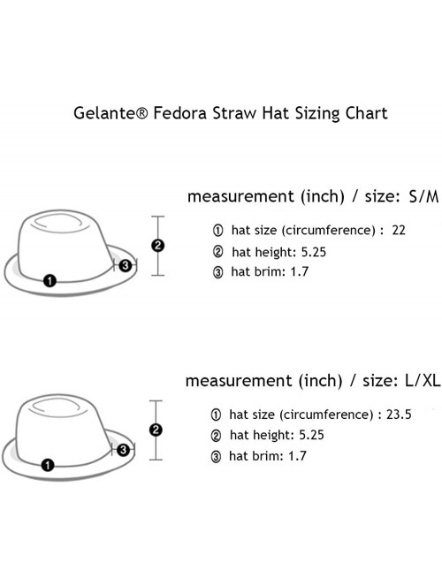 Fedoras Summer Trilby Fedora Panama Straw Hats - Beige - CH18TTE7W4X $14.20