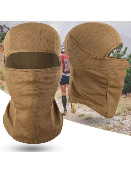 Balaclavas Balaclava Face Mask UV Protection Windproof Sun Hood for Men Women - Brown - C81924DZHU8 $15.96