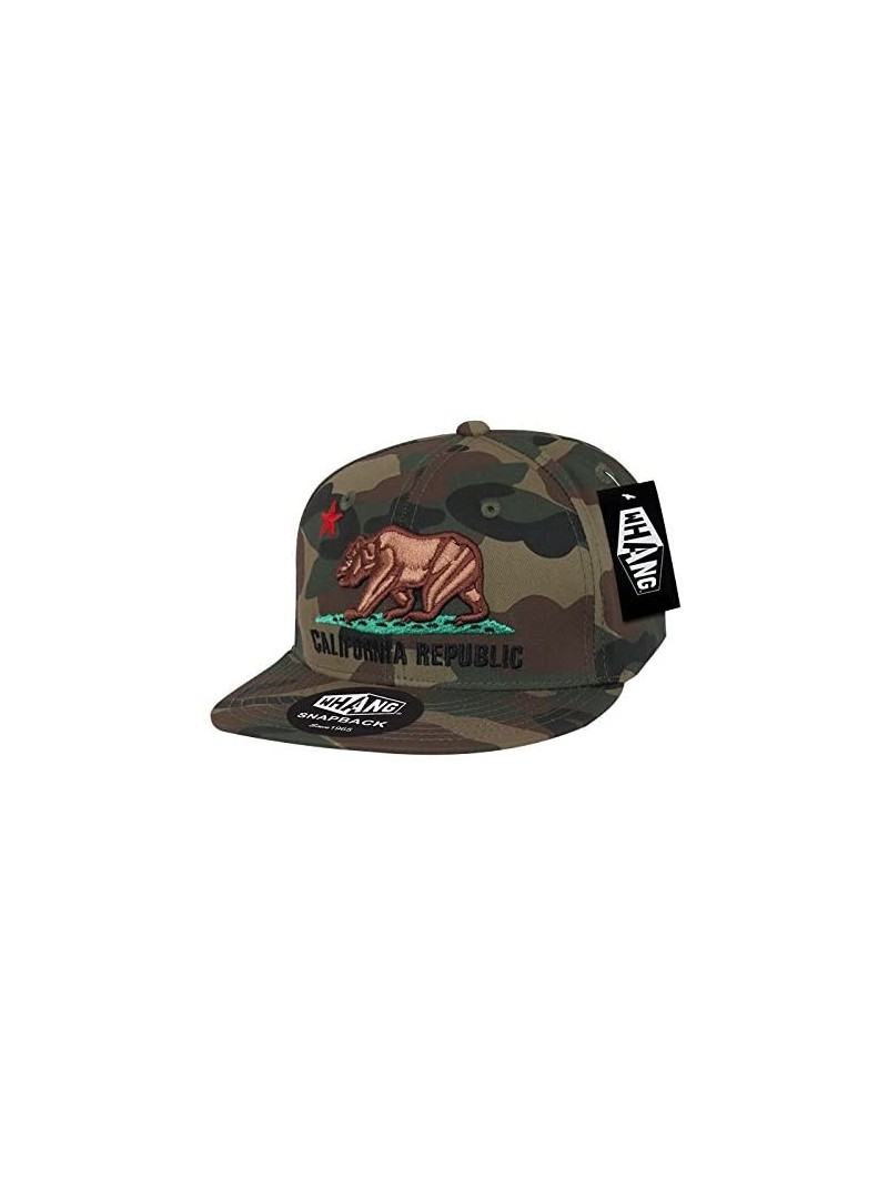 Baseball Caps Camo California Republic Snapbacks - Woodland/Woodland/Woodland - CD11DPVRJKR $24.11