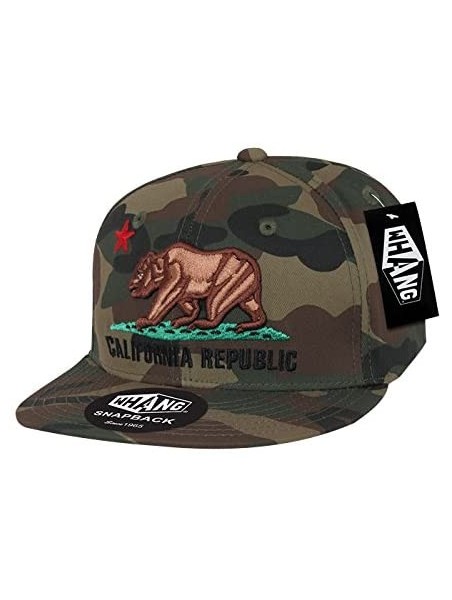 Baseball Caps Camo California Republic Snapbacks - Woodland/Woodland/Woodland - CD11DPVRJKR $24.11