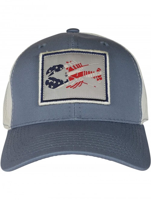 Baseball Caps Belted Cow Patriotic Lobster Trucker Hat Vintage Blue - C018OKE7ALL $37.04