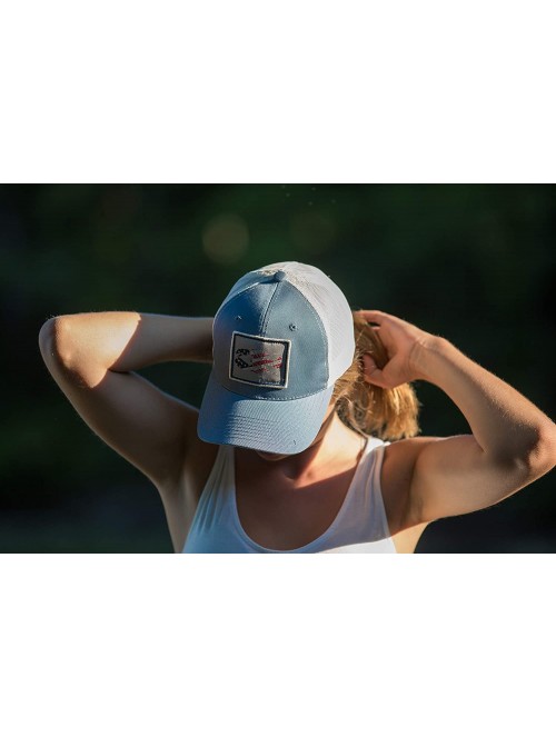 Baseball Caps Belted Cow Patriotic Lobster Trucker Hat Vintage Blue - C018OKE7ALL $37.04