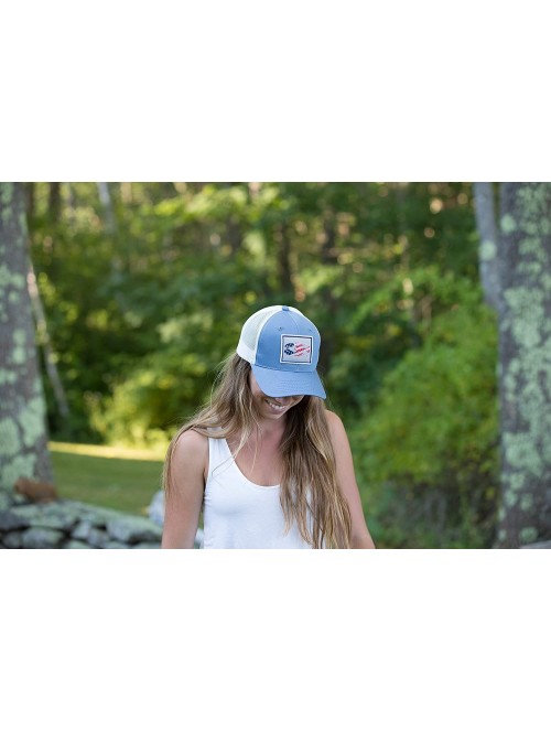 Baseball Caps Belted Cow Patriotic Lobster Trucker Hat Vintage Blue - C018OKE7ALL $37.04