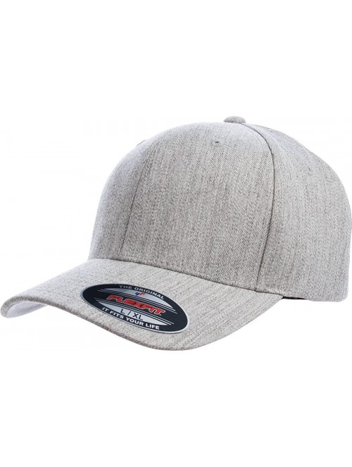 Baseball Caps Farm Logo with Your own Words Embroidered Flexfit 6477 Wool Blend hat. - Heather - C9180K7ZQTE $25.94