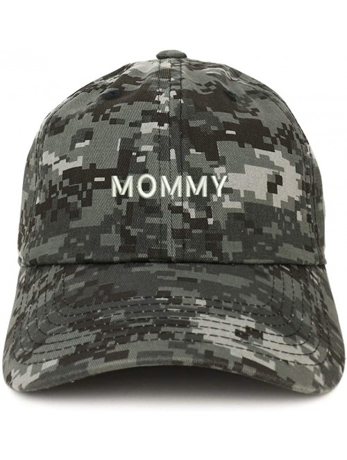 Baseball Caps Mommy Embroidered Soft Crown 100% Brushed Cotton Cap - Digital Night Camo - C418SQDI0E3 $19.35