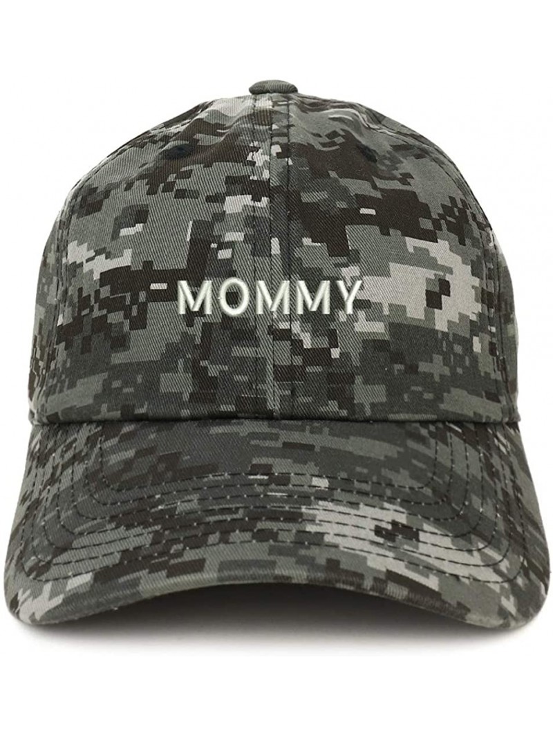 Baseball Caps Mommy Embroidered Soft Crown 100% Brushed Cotton Cap - Digital Night Camo - C418SQDI0E3 $19.35