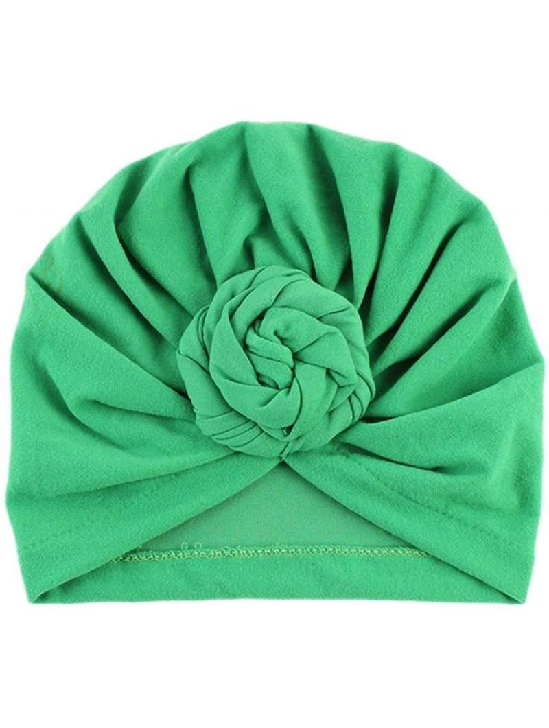 Skullies & Beanies Mom Baby Parent-Child Knot Turban Hat Beanie Cap - Green - C8185AMY8UI $13.98
