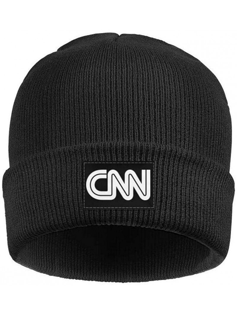 Skullies & Beanies Unisex Knit Hat Fishing-Master-Baiter-Hook- Warm Black Sport Watch Cap - Cnn Cable News - CQ19294TC08 $28.97