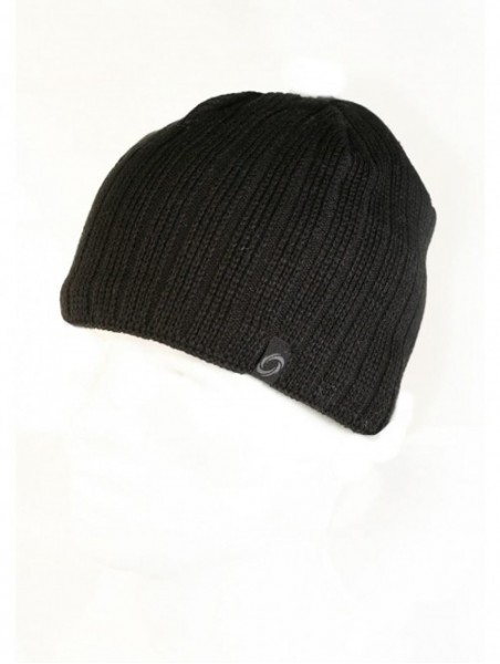 Skullies & Beanies Technician Men's Fine Guage Beanie with Fleece Band - Black - C3114ZYA5Z3 $17.97