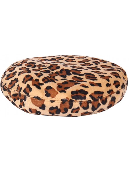 Berets Women Leopard Print Beret French Style Barret Hat Wool Warm Hat Cap - Yellow - C518Y03ID3C $12.93