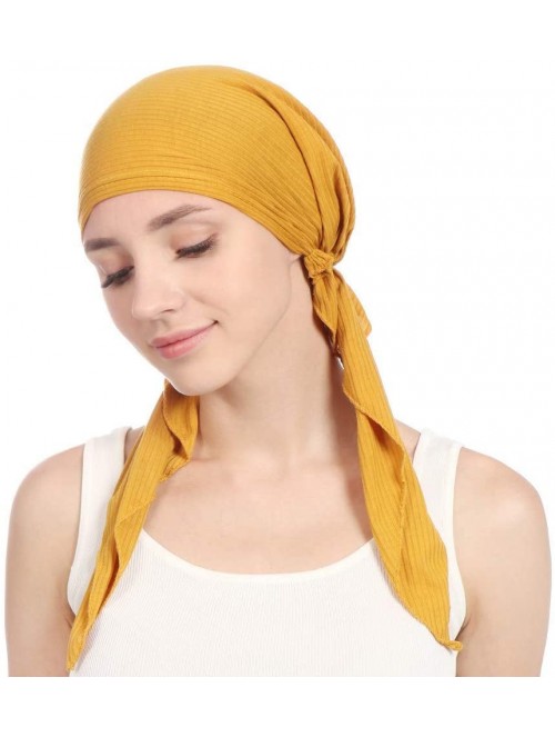 Skullies & Beanies Women Solid Color Muslim Hats-Long Tail Tail Band Cap India Beading Cotton Hair Tail Head Scarf Wrap (Wine...