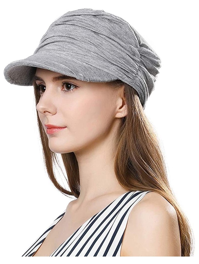 Newsboy Caps Packable Beret Newsboy Cap for Women Spring Summer Winter Gatsby Visor Hat 55-59 cm - 1085-grey - CD18RS8WNTL $1...