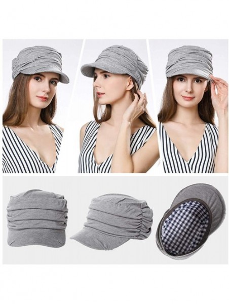 Newsboy Caps Packable Beret Newsboy Cap for Women Spring Summer Winter Gatsby Visor Hat 55-59 cm - 1085-grey - CD18RS8WNTL $1...