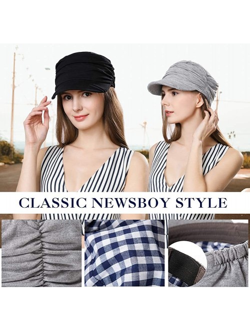 Newsboy Caps Packable Beret Newsboy Cap for Women Spring Summer Winter Gatsby Visor Hat 55-59 cm - 1085-grey - CD18RS8WNTL $1...