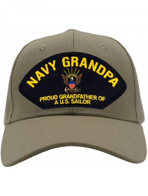 Baseball Caps US Navy Grandpa - Proud Grandfather of a US Sailor Hat/Ballcap Adjustable One Size Fits Most - Tan/Khaki - CI18...