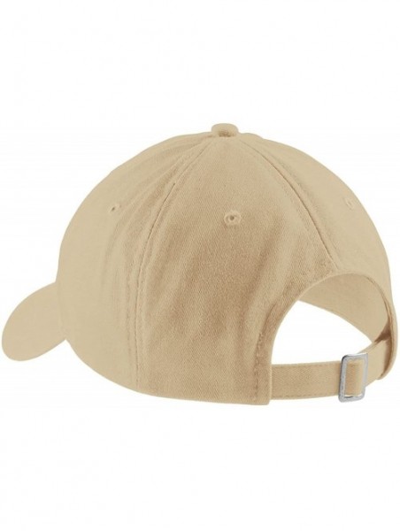 Baseball Caps We LIT Fam Embroidered Brushed Cotton Adjustable Cap Dad Hat - Stone - CO12MS0F731 $26.47