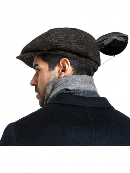 Newsboy Caps Fashion Classic Newsboy Vintage Boyfriend - Herringbone-brown - C418AQXW5IU $28.64