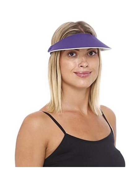 Visors Sunvisor- Available in Beautiful Solid Colors- Perfect for The Summer! - Tan - CB11KAECNEN $17.14