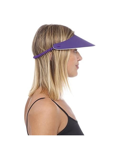 Visors Sunvisor- Available in Beautiful Solid Colors- Perfect for The Summer! - Tan - CB11KAECNEN $17.14