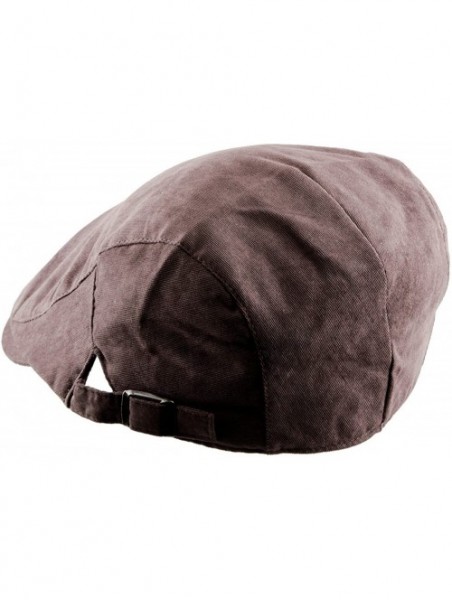 Newsboy Caps Unisex Newsboy Cap-Military Camouflage Solid Color Duckbill Ivy Gatsby Hat - 015-dark Brown - CM12NUVEH5Q $15.19