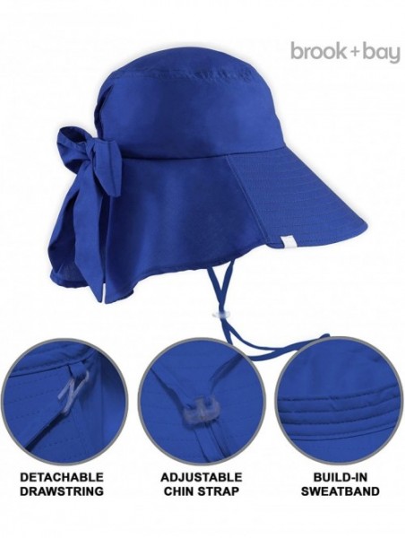 Sun Hats Outdoor Womens Sun Hat Protection - Navy Blue - Cotton With Ponytail Hole - CX18E7U0006 $17.42