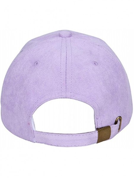 Baseball Caps Hats 2 Pack Men Women Matching Hat Baseball Cap Faux Suede Multicolor - Yellow and Purple - CE18O4A73KK $26.54