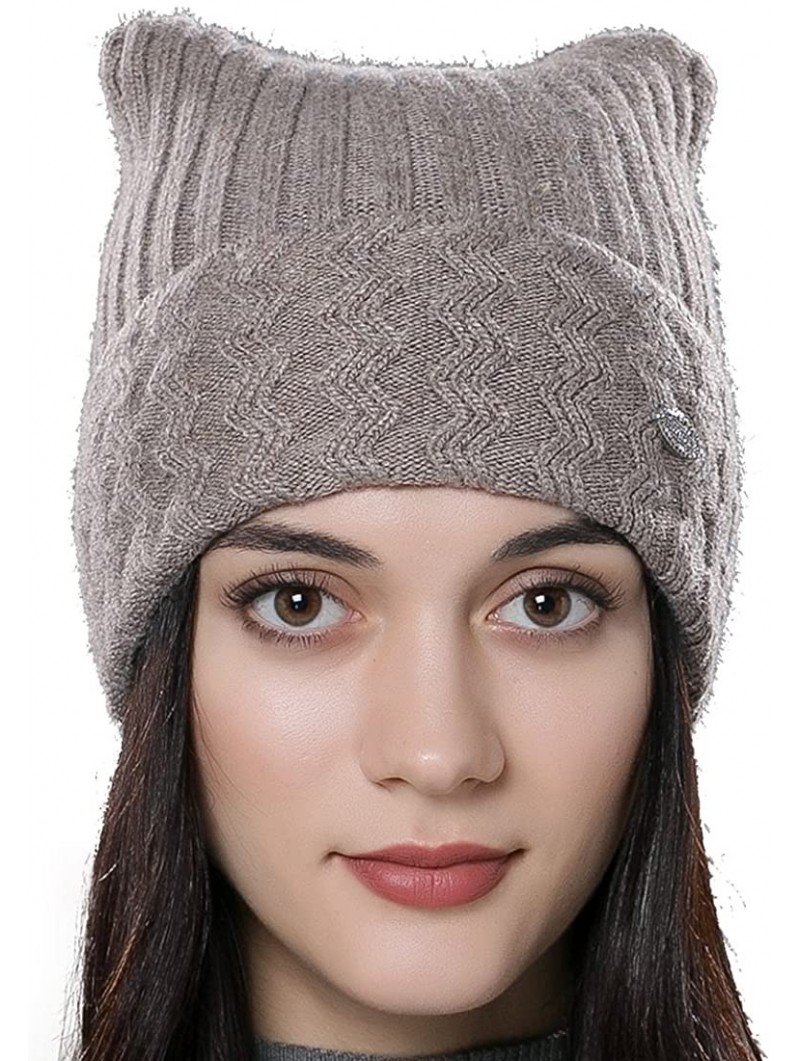 Skullies & Beanies Womens Autumn Knit Wool Hat Winter Unisex Beanie Cap Multicolor - Brown - CB12MYWQLWL $19.17