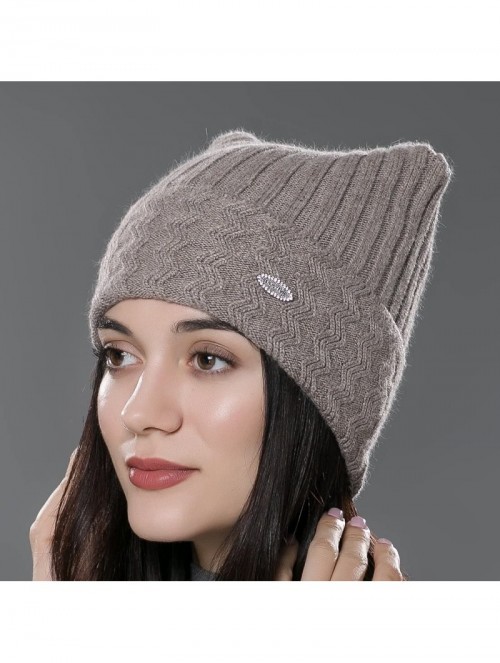 Skullies & Beanies Womens Autumn Knit Wool Hat Winter Unisex Beanie Cap Multicolor - Brown - CB12MYWQLWL $19.17