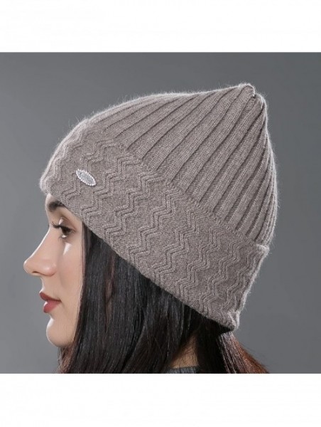 Skullies & Beanies Womens Autumn Knit Wool Hat Winter Unisex Beanie Cap Multicolor - Brown - CB12MYWQLWL $19.17