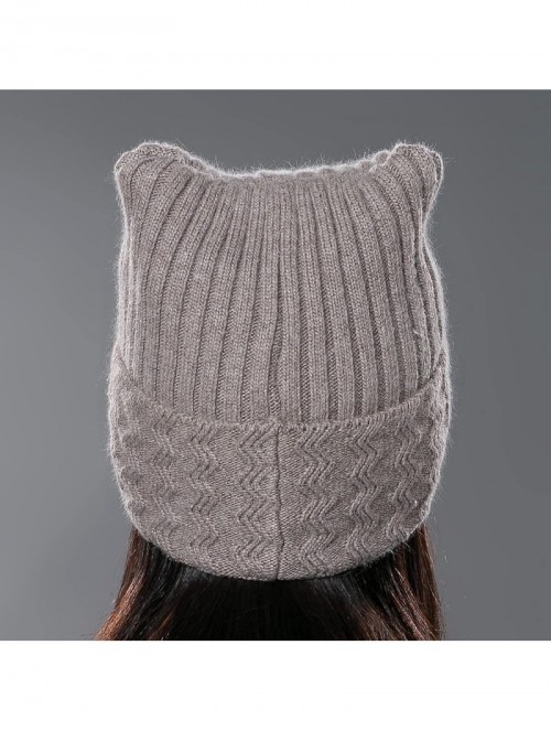 Skullies & Beanies Womens Autumn Knit Wool Hat Winter Unisex Beanie Cap Multicolor - Brown - CB12MYWQLWL $19.17