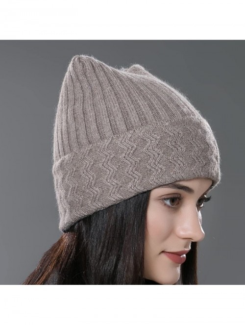 Skullies & Beanies Womens Autumn Knit Wool Hat Winter Unisex Beanie Cap Multicolor - Brown - CB12MYWQLWL $19.17