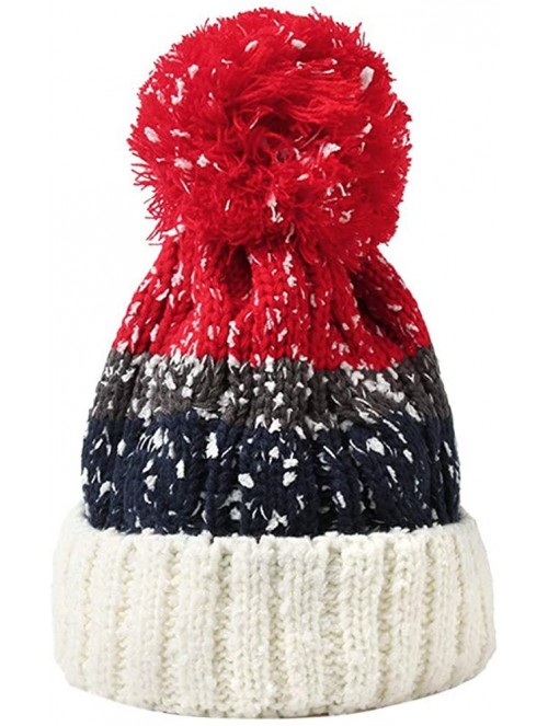Skullies & Beanies Crochet Hat- Women Winter Cute Knit Hat - Fashion Beanie Hairball Warm Cap-Wonderful Gifts - Multicolor -6...