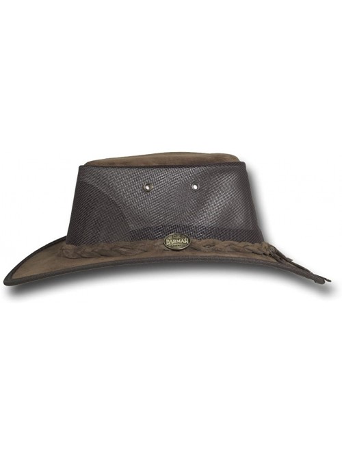 Sun Hats Foldaway Cooler Leather Hat - Item 1068 - Royal Brown - C7117R248JZ $54.52