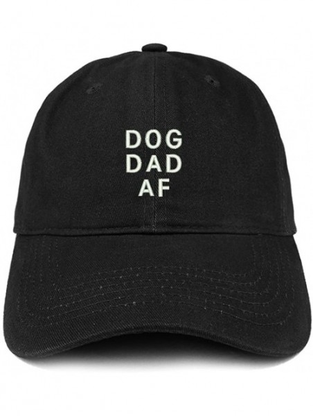 Baseball Caps Dog Dad AF Embroidered Soft Cotton Dad Hat - Black - C518EYGHIK3 $25.36