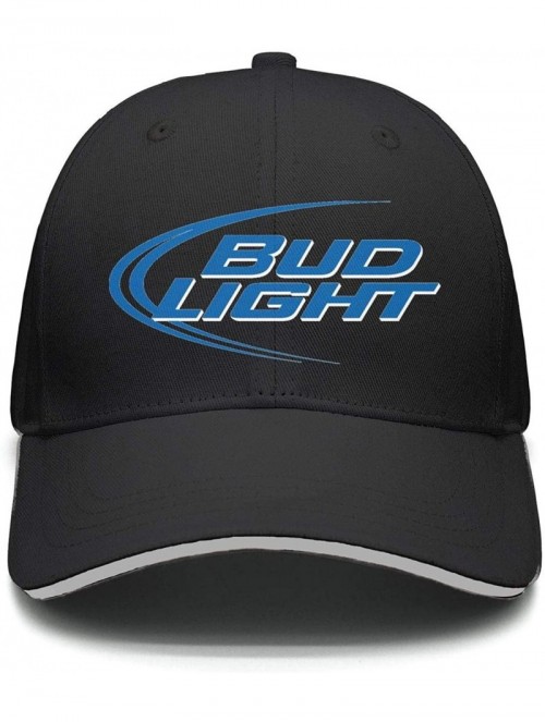 Baseball Caps uter ewjrt Adjustable Bud-Light-Beer-Logo- Trucker Hat Personalized Best Cap - CP18Q2YTXC3 $20.81