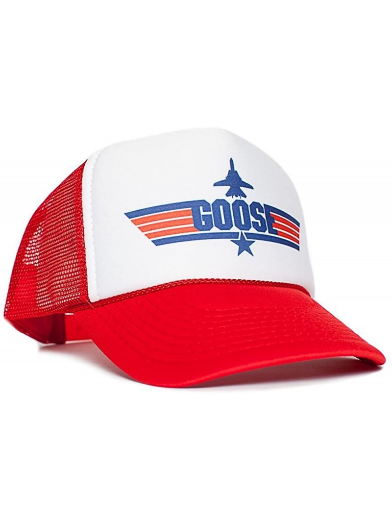 Baseball Caps Goose Unisex-Adult Trucker Cap Hat -One-Size Multi - Red/White - CW128RIFL11 $16.05