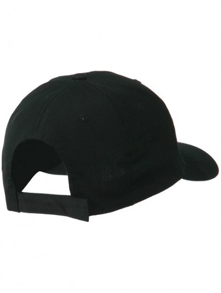 Baseball Caps Peace Symbol Embroidered Cotton Twill Cap - Black - CG11RNPMFF5 $23.27