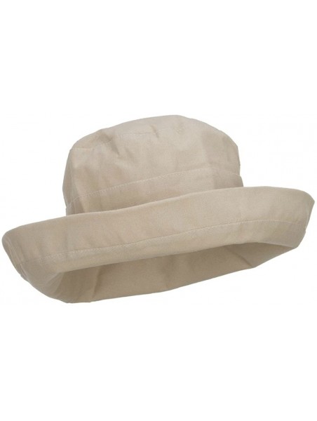 Sun Hats Women's Upturned Crushable Hat - Beige - C811YAJ4DPB $45.45