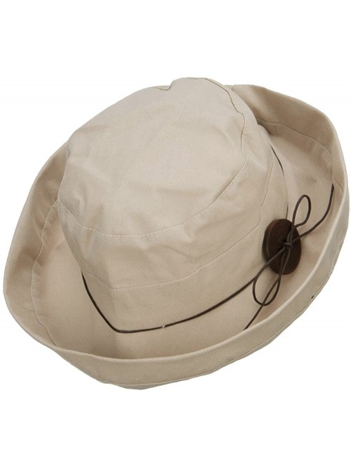 Sun Hats Women's Upturned Crushable Hat - Beige - C811YAJ4DPB $45.45