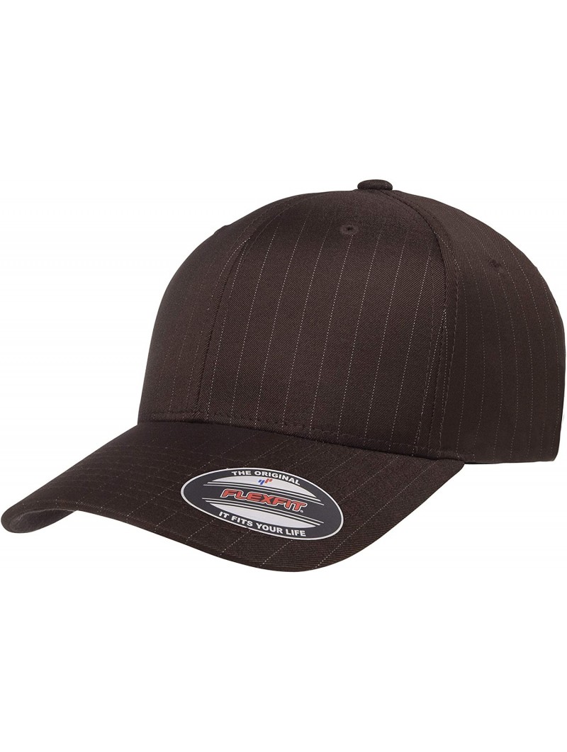 Visors Men's Pinstripe - Brown - C818RQN9U5X $12.03