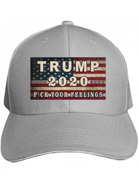 Baseball Caps Trump 2020 Fuck Your Feeling Adjustable Baseball Caps Vintage Sandwich Hat Sandwich Cap Peaked Trucker Dad Hats...