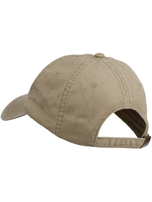 Baseball Caps Texas State Map Embroidered Washed Cotton Cap - Khaki - CI11ONYT0Y3 $23.92